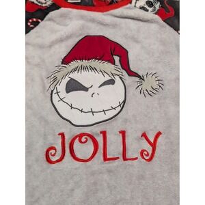 Disney‎ Nightmare Before Christmas Jack Skellington Jolly Pajama Top Fleece M